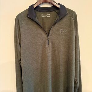 Under Armour Dark Green HeatGear Pullover